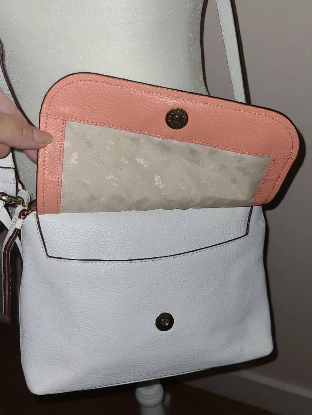 Radley London White Soft Grain Leather Crossbody Bag